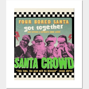 Santa Claus Start a Hardcore Band Posters and Art